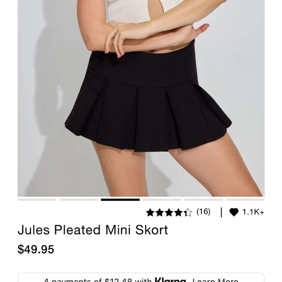 Garage Mini Pleated Skirt - Picture 4 of 4